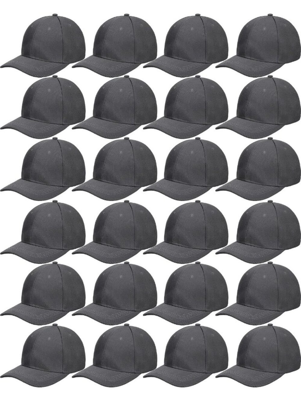 24 Adjustable Baseball Caps - Stylish, Versatile Headwear for All Occasions